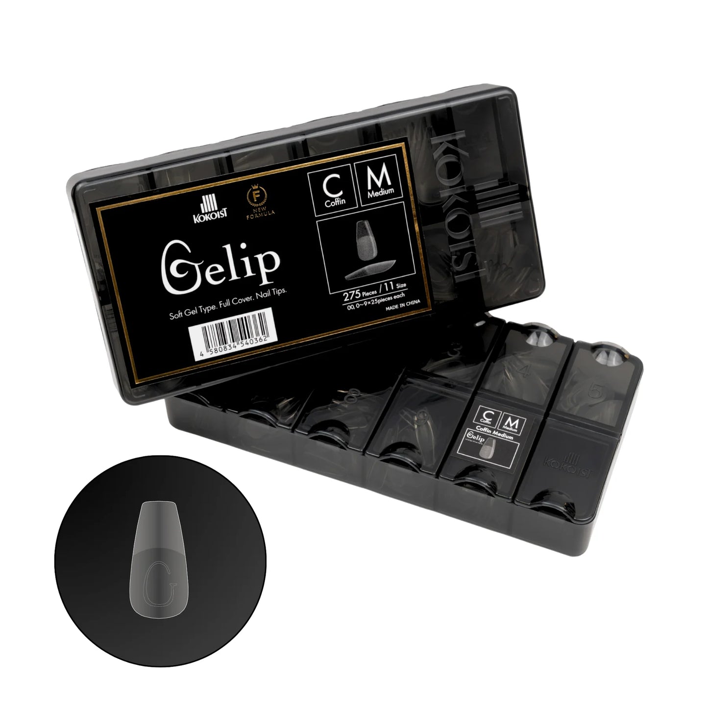 Kokoist- COFFIN MEDIUM GELIP EXTENSIONS (275 PCS)
