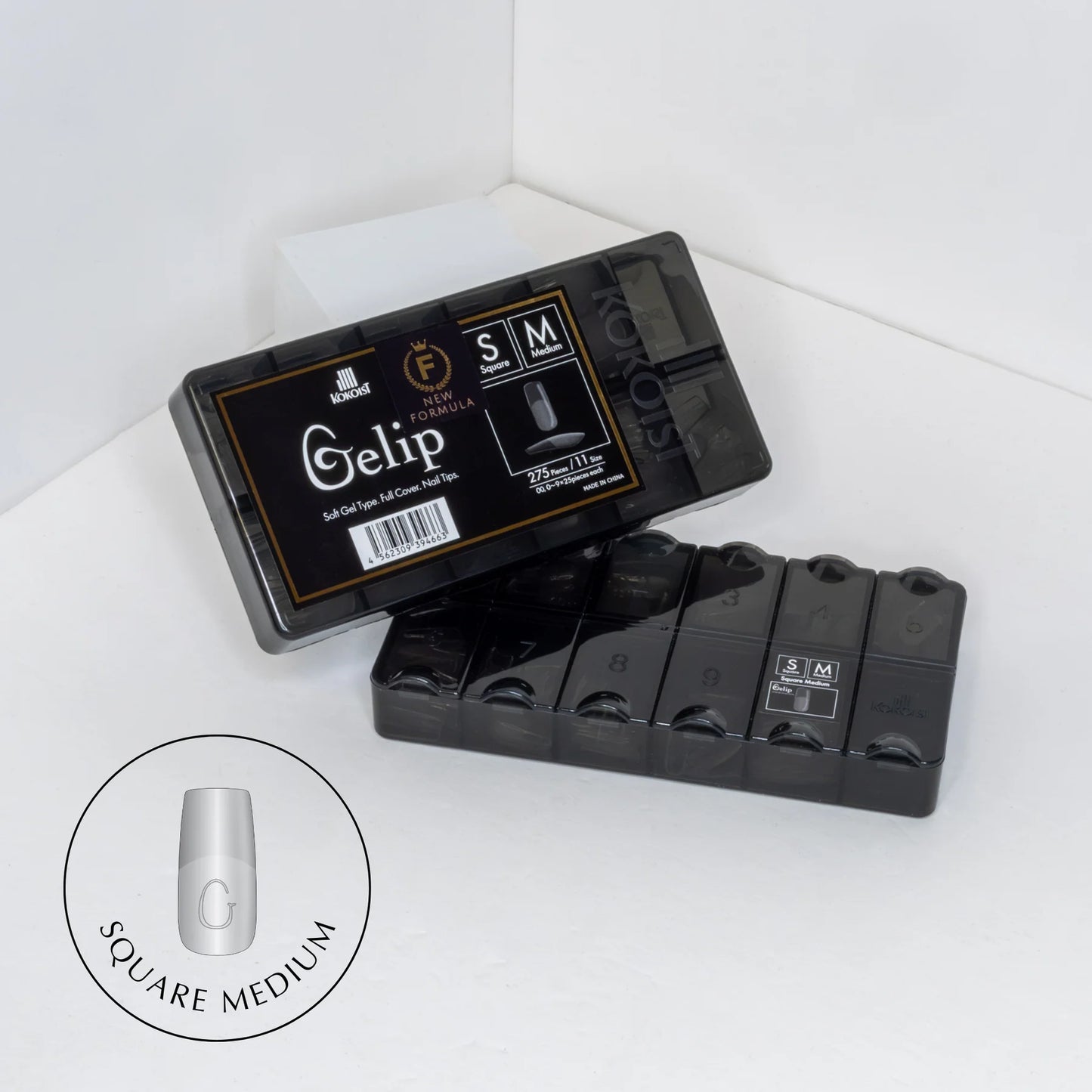 Kokoist- SQUARE MEDIUM GELIP EXTENSIONS (275 PCS.)