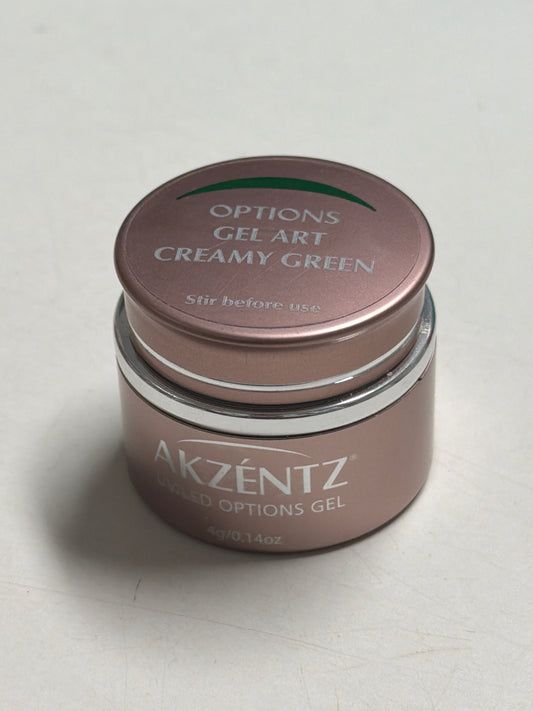 Option gel art creamy green
