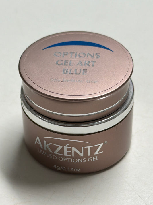 Option gel art blue