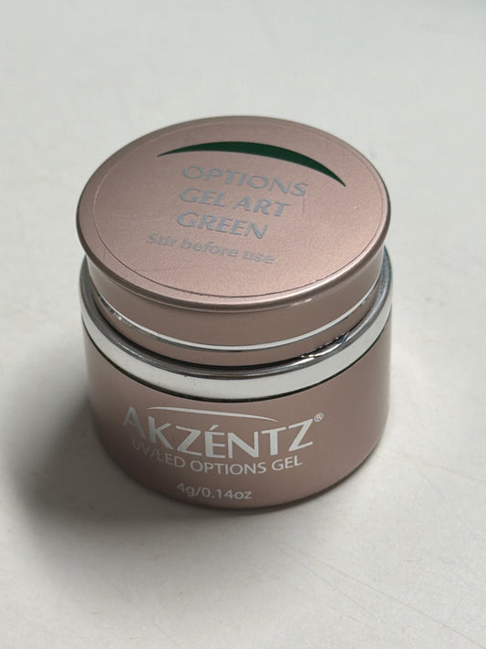 Option gel art green
