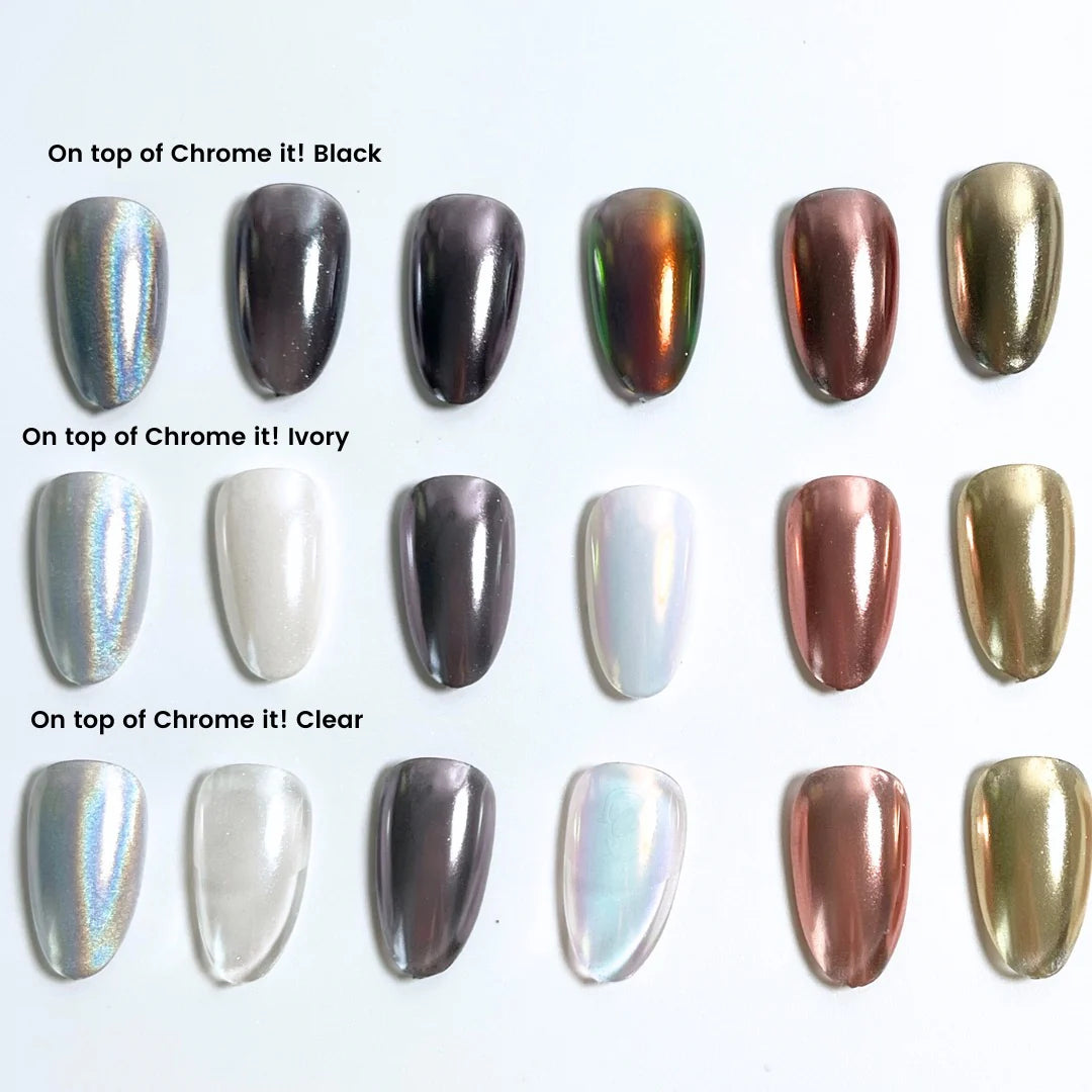 NTT-CI CHROME IT! IVORY NON-WIPE GEL