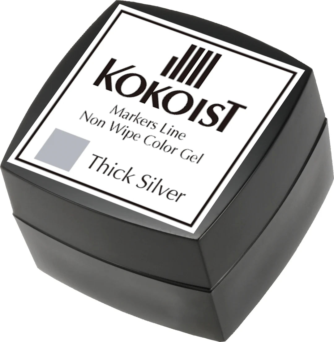 Kokoist- ML-04 MARKERS LINE NON WIPE COLOR GEL THICK SILVER