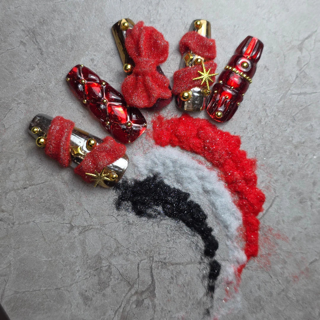 Kokoist- PUSHU PUSHU FLUFFY 08 RED GLITTER