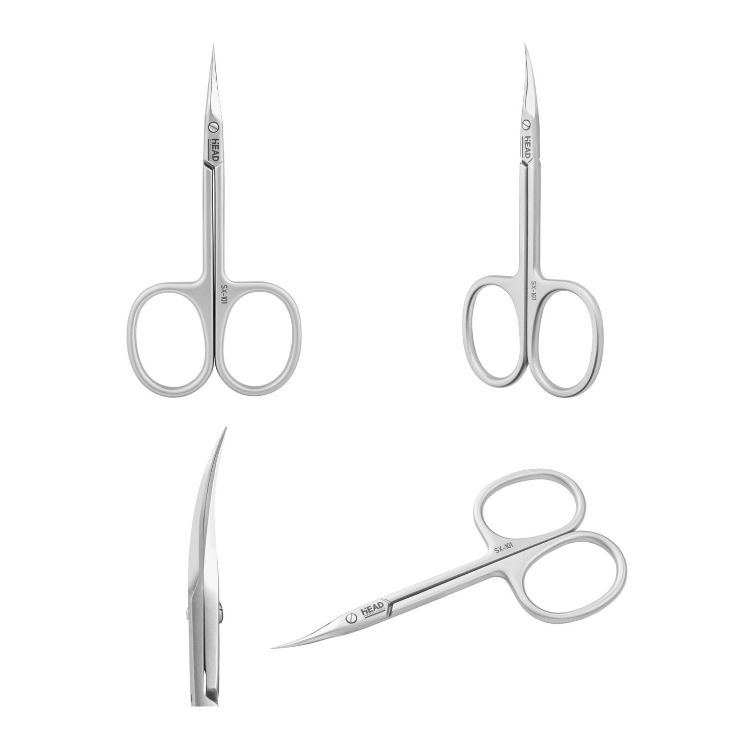 Head Beauty- SX-101 Professional cuticle scissors X-line, blades 16 mm, Classic