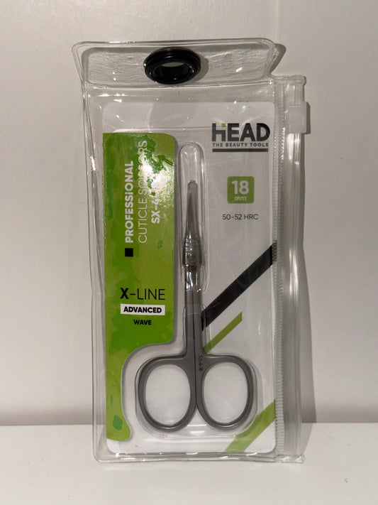 Head Beauty-Professional Cuticle Scissors SX-4-18 X-Line wave 18mm