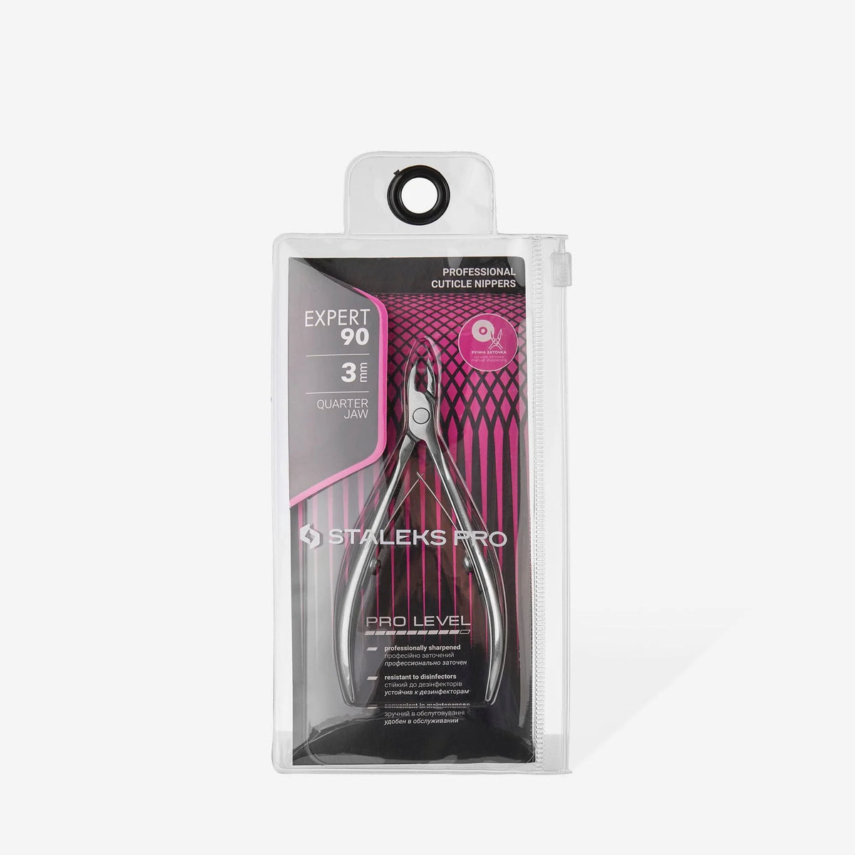 STALEKS EXPERT 90 Professional cuticle nippers, 3 mm
