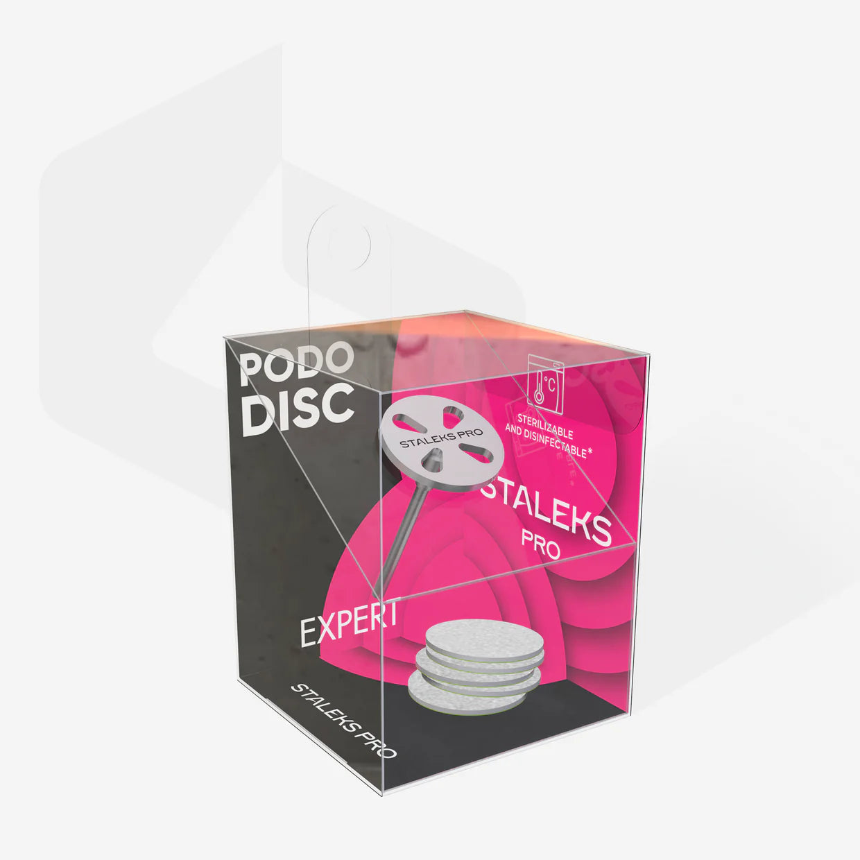 Staleks- Pedicure disc PODODISC S EXPERT and set of disposable files 180 grit 5 pcs (15 mm)
