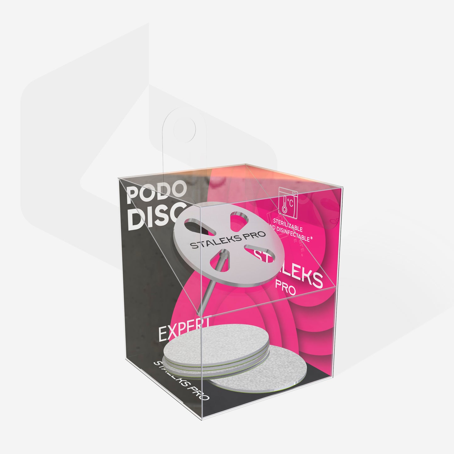 Staleks- Pedicure disc PODODISC L EXPERT and set of disposable files 180 grit 5 pcs (25 mm)