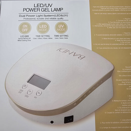 Bandi Led/UV Power Gel Lamp Nude/Gold
