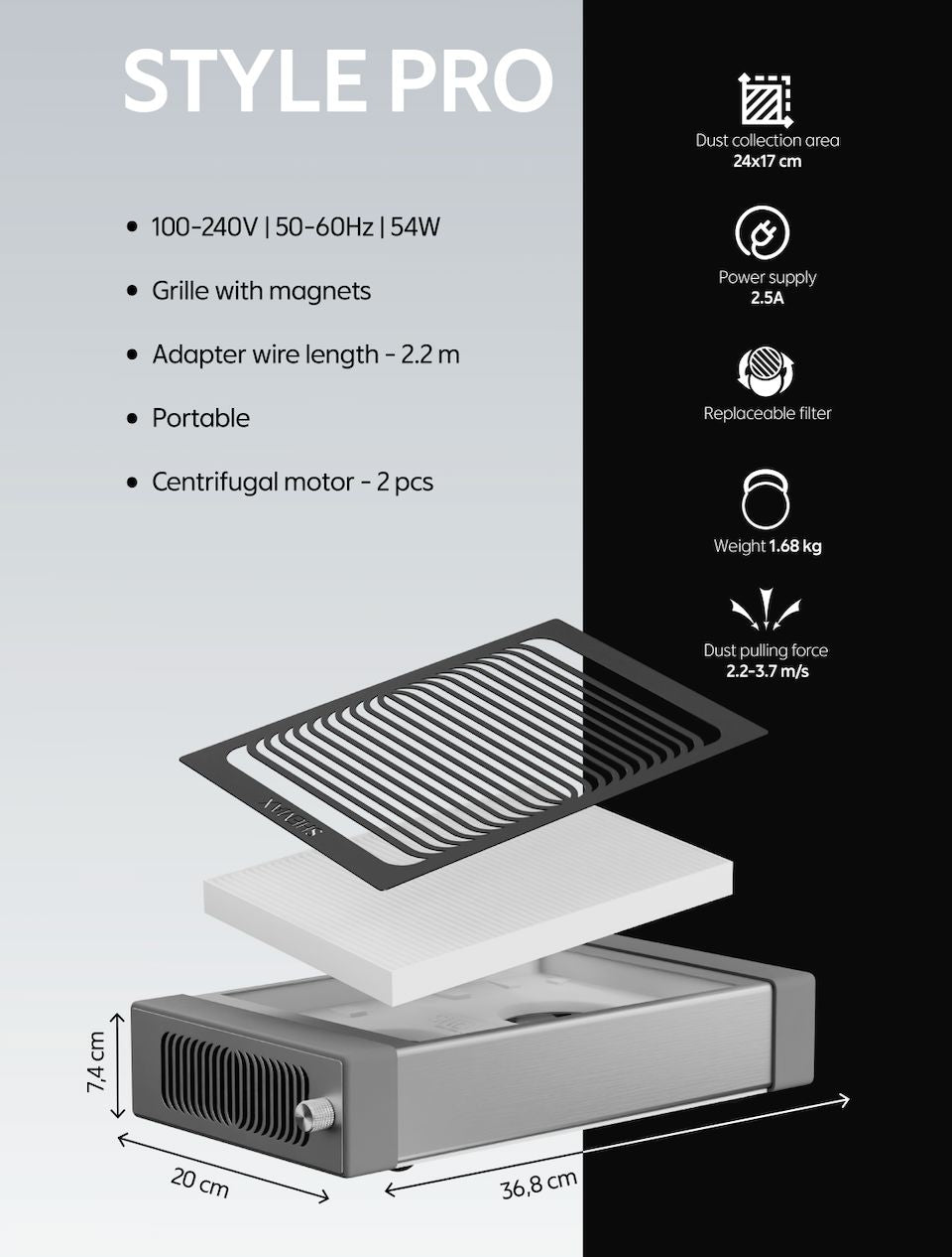 SHEMAX- Dust Collector Style X Pro