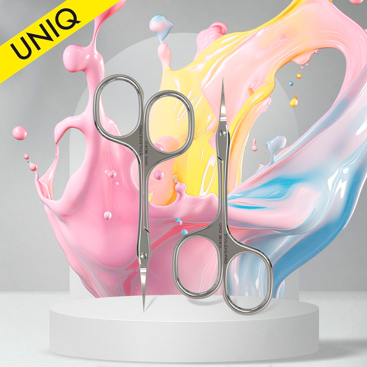 Staleks- Professional cuticle scissors Asymmetric UNIQ 30 TYPE 4